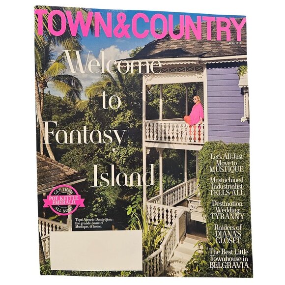 Town & Country Magazine April 2025 Welcome to Fantasy Island State of Union Hair - Picture 1 of 7